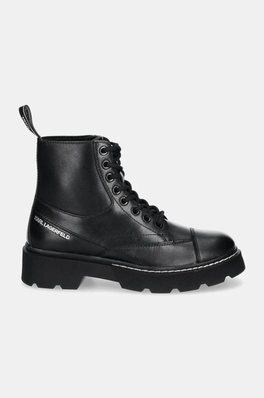 Δερμάτινα workers Karl Lagerfeld KAMDEN KL40450.000 μαύρο AW24