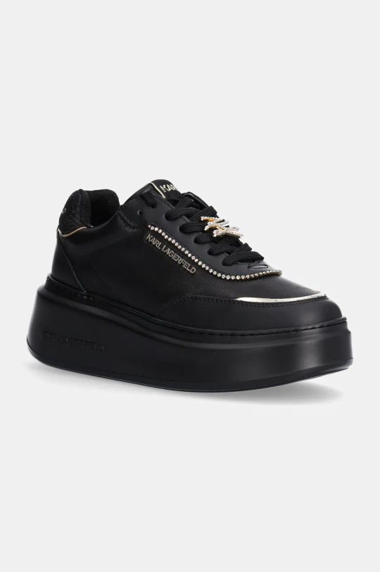 Karl Lagerfeld sneakers in pelle ANAKAPRI platform nero KL63519F.00G