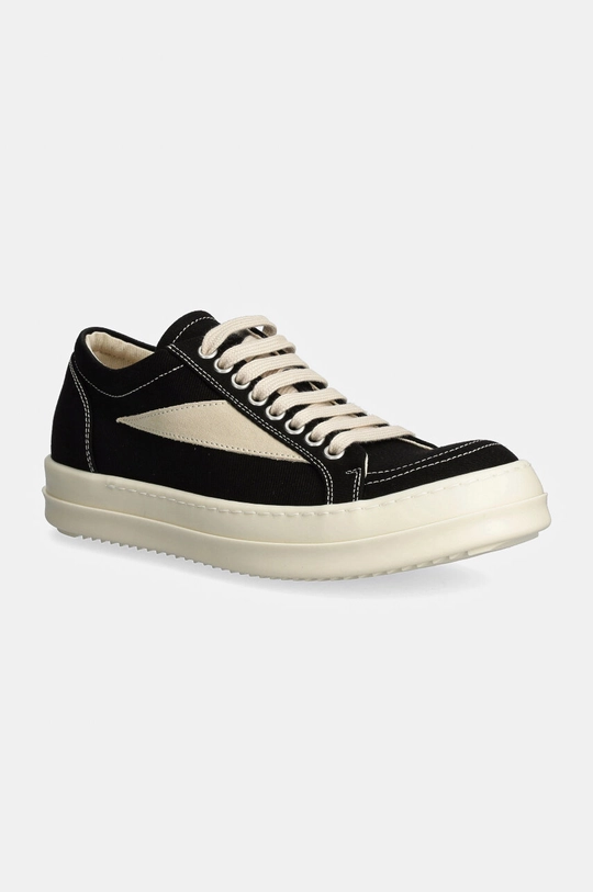 Ниски кецове Rick Owens Vintage Sneaks велур черен DS02D2803.DOLVS