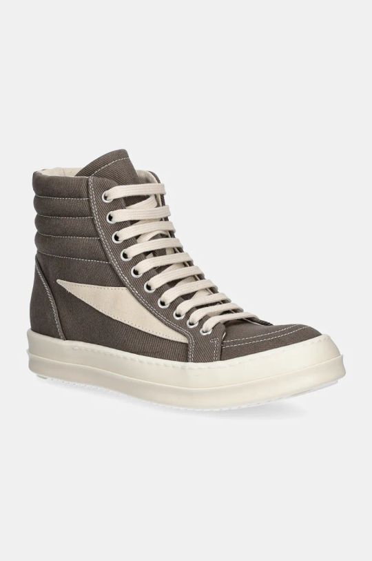 Πάνινα παπούτσια Rick Owens Vintage υφασμάτινο πράσινο DS02D2810.DOLVS