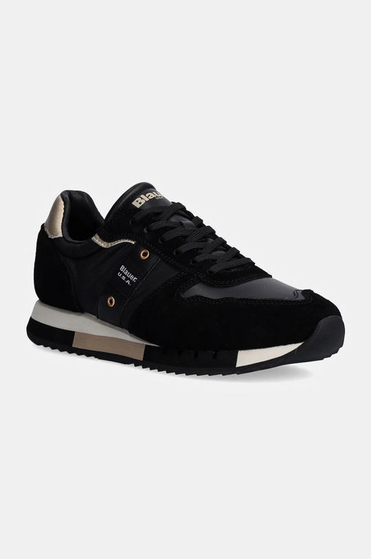 Blauer sneakers MELROSE piele întoarsă negru F4MELROSE01.NYP