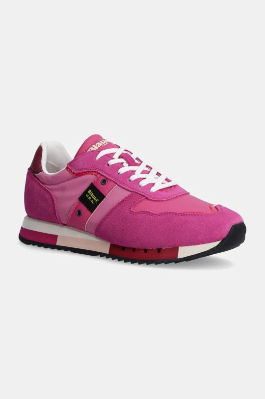 Sneakers boty Blauer MELROSE semišová kůže růžová F4MELROSE02.SUP