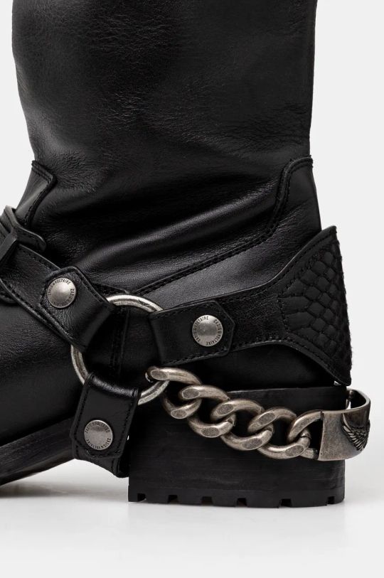 Δερμάτινες μπότες ZADIG&VOLTAIRE Igata Boots μαύρο SWCT00865