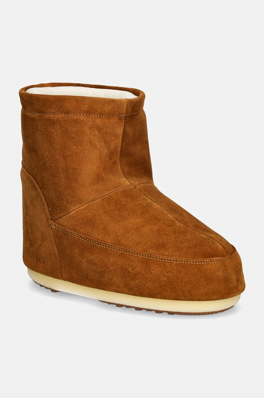 Čizme za snijeg od brušene kože Moon Boot Icon Low Nolace Suede s toplom postavom smeđa 80D1409400.M008