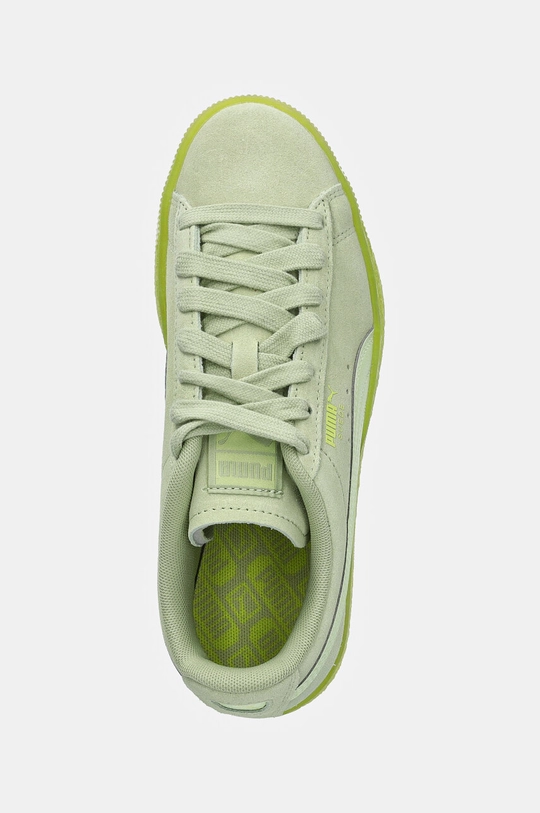 Puma sneakers din piele intoarsă Suede Classic Translucent verde 398818