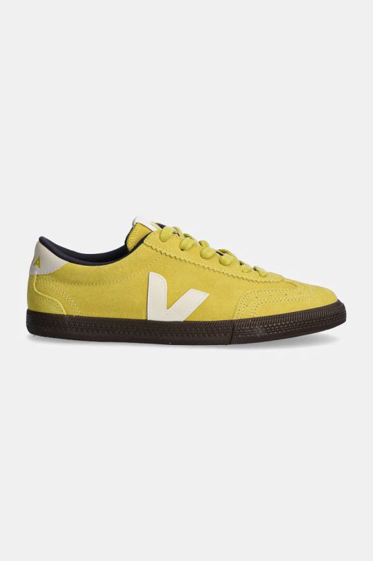 Veja sneakers din piele intoarsă Volley VO0303849A verde AW24