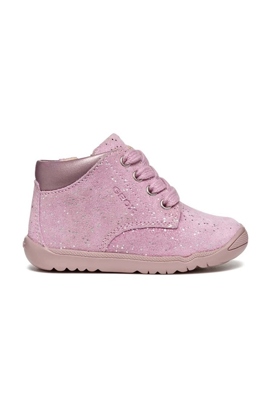 Geox scarpe basse in pelle scamosciata bambini MACCHIA B464PA.077AJ. rosa AW24