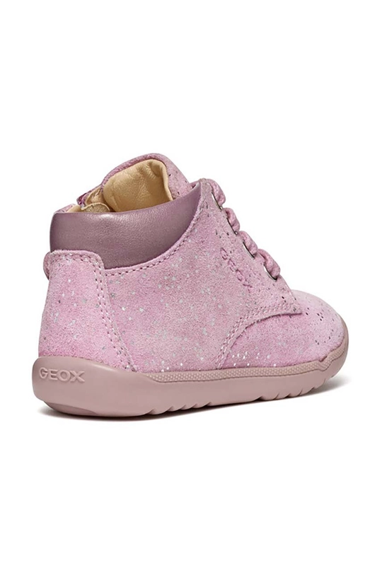 BIMBA Geox scarpe basse in pelle scamosciata bambini MACCHIA B464PA.077AJ. rosa