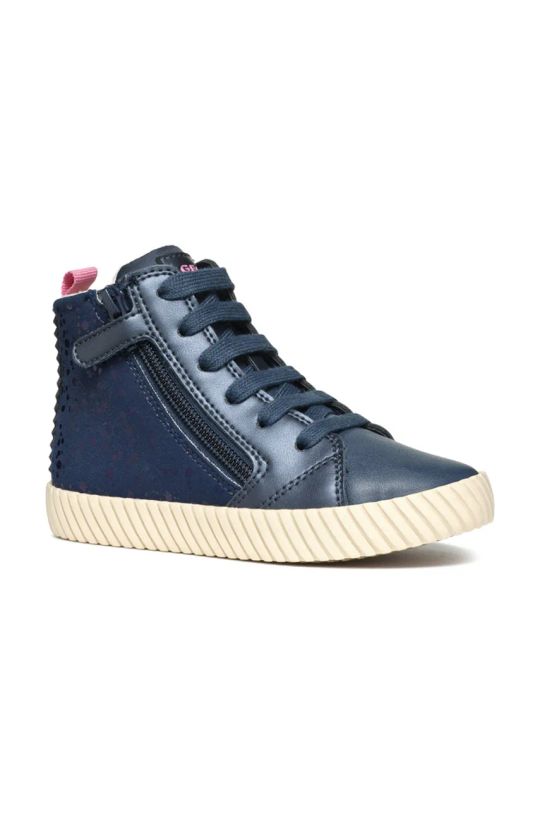 Geox scarpe da ginnastica per bambini MIRROLESS finta pelle fiore blu navy J46MNA.0AUAJ.36.39