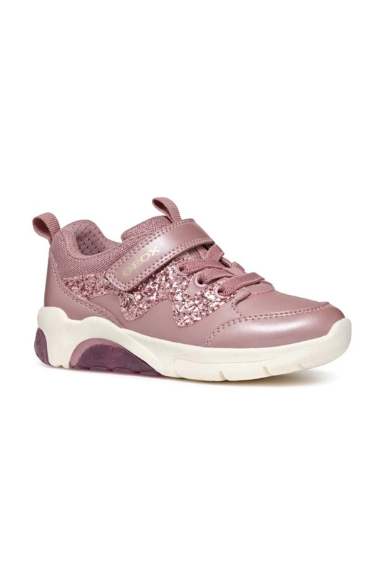 Geox scarpe da ginnastica per bambini FADINLIGHT finta pelle fiore rosa J46M4D.054AJ.24.27