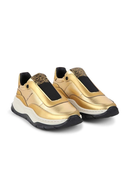 Marc Jacobs scarpe da ginnastica per bambini in pelle pelle fiore oro W60375.27.35