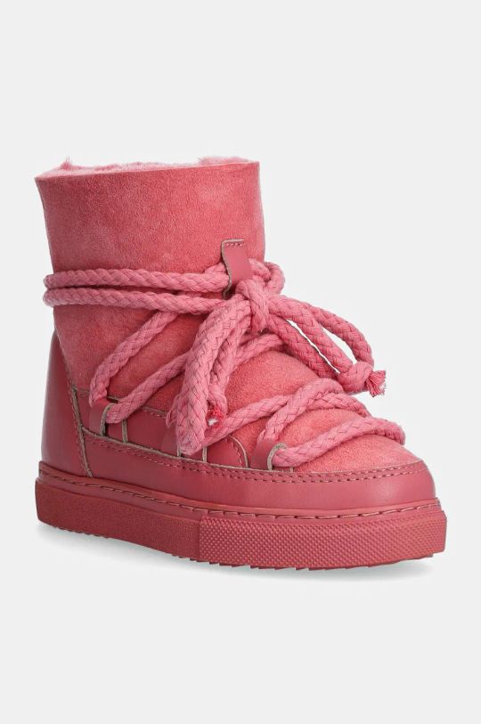 Inuikii stivali da neve in pelle bambini CLASSIC pelle fiore rosa 65202.001.26.32