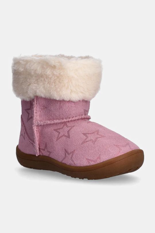 Μπότες χιονιού σουέτ για παιδιά UGG SAMMEE IRIDESCENSTARS μόνωση ροζ 1157633T.G