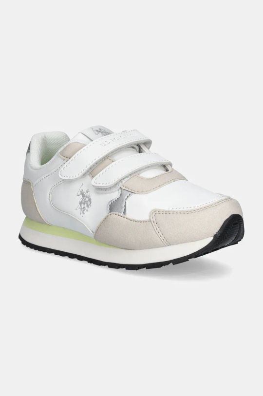 Dětské sneakers boty U.S. Polo Assn. NOBIK014K/DNH2 imitace semiše béžová NOBIK014K.DNH2