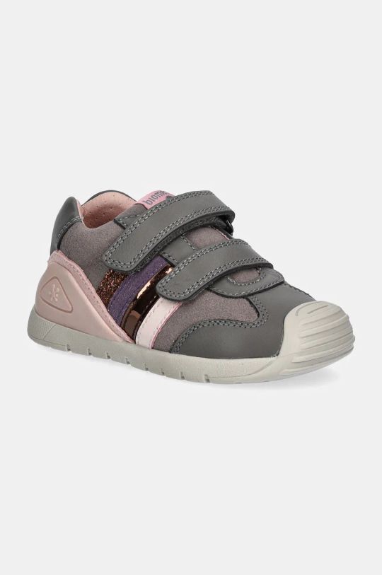 Biomecanics sneakers in camoscio per bambini prodotto per bambini grigio 241110.G