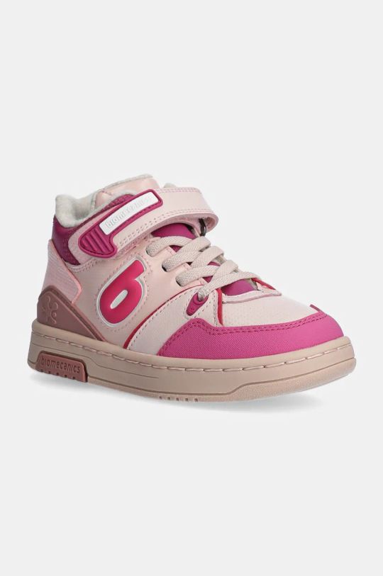 Biomecanics scarpe da ginnastica per bambini pelle fiore rosa 241233.G.24.27