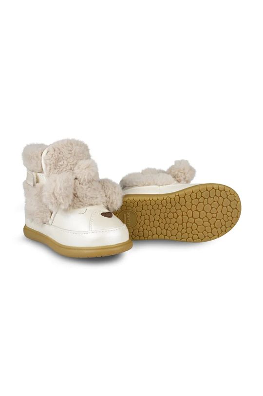 Detské zimné kožené topánky Donsje Dubu Exclusive Shoes Poodle usňová koža béžová 1500503.