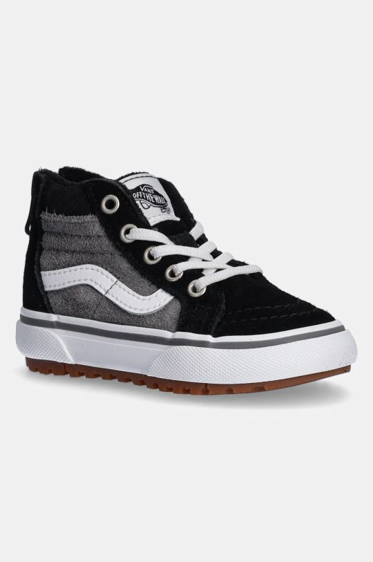 Vans trampki skórzane dziecięce MTE SK8-Hi Zip skóra zamszowa szary VN000D0MN421