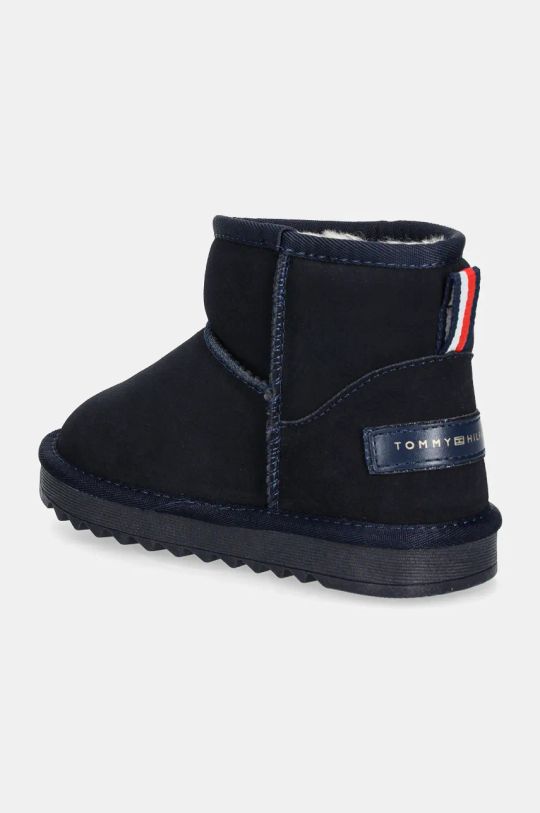 CHLAPEC Dětské semišové sněhule Tommy Hilfiger T3A5.33615.30.34 námořnická modř