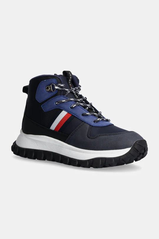 Tommy Hilfiger scarpe invernali bambini finta pelle fiore blu navy T3B9.33680.35.41