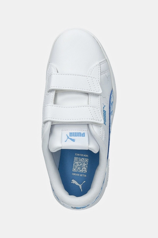 Puma sneakers pentru copii Smash 3.0 L Icy Monster alb 397989