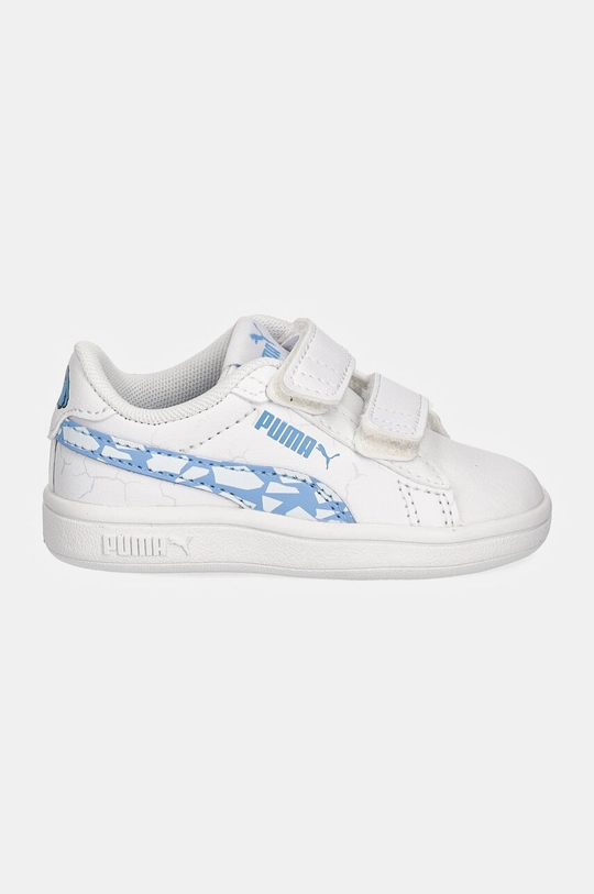 Puma sneakersy dziecięce Smash 3.0 L Icy Monster 397990 biały AW24