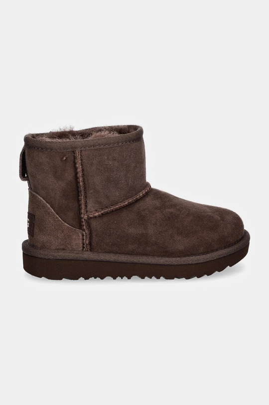 Μπότες χιονιού σουέτ για παιδιά UGG CLASSIC MINI II 1017715T καφέ AW24