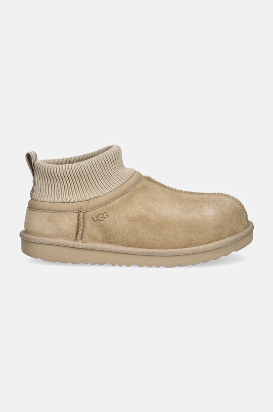 Дитячі замшеві чоботи UGG KIDS' CLASSIC ULTRA STRETCH CUFF 1157702K бежевий AW24