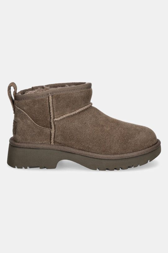 Otroške snežke iz semiša UGG KIDS CLASSIC ULTRA MINI NEW HEIGHTS 1157732K rjava AW24