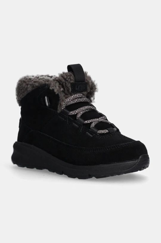 Παιδικές χειμερινές μπότες σουέτ UGG TERRETRAIL COZY LACE με φερμουάρ μαύρο 1157574K