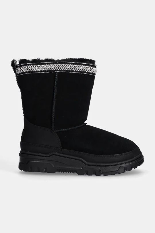 Παιδικές μπότες χιονιού UGG KIDS CLASSIC SHORTRAILGAZER 1157694K μαύρο AW24