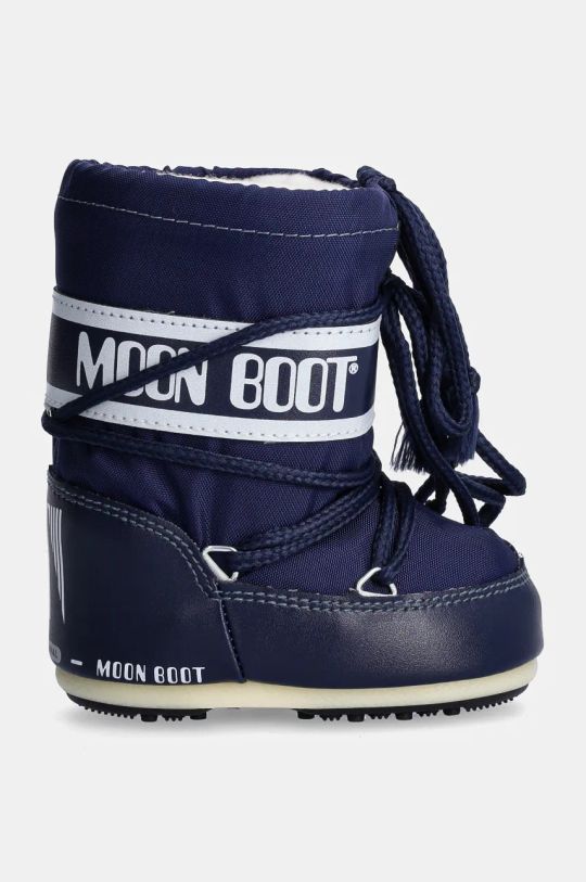 Дитячі чоботи Moon Boot ICON MINI NYLON 80D1400430 темно-синій AW24