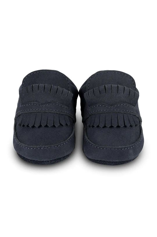 Băieți Donsje pantofi din piele intoarsa pentru bebe Jacx Shoes 1040300 bleumarin