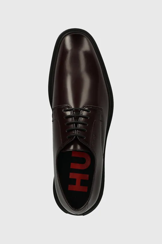 Шкіряні туфлі HUGO Gryff коричневий 50522984.601