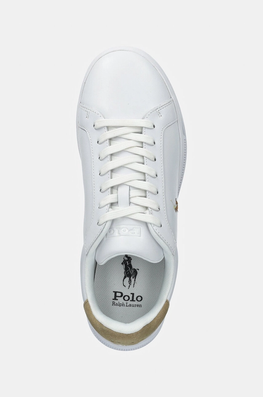 Kožené sneakers boty Polo Ralph Lauren Hrt Ct II bílá 809940762001.100