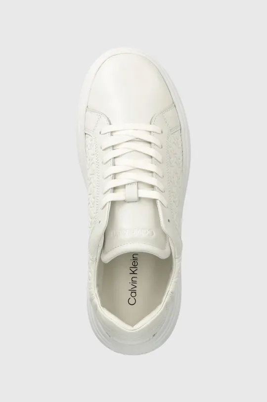 biela Kožené tenisky Calvin Klein HM0HM01498