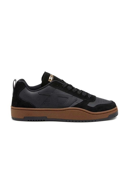 Diesel sneakersy skórzane S-Ukiyo V2 Low skóra zamszowa czarny Y03363.P6889.T8013