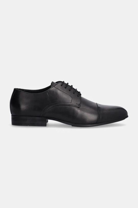 Poltopánky Calvin Klein DERBY CAP TOE HM0HM01540 čierna AW24