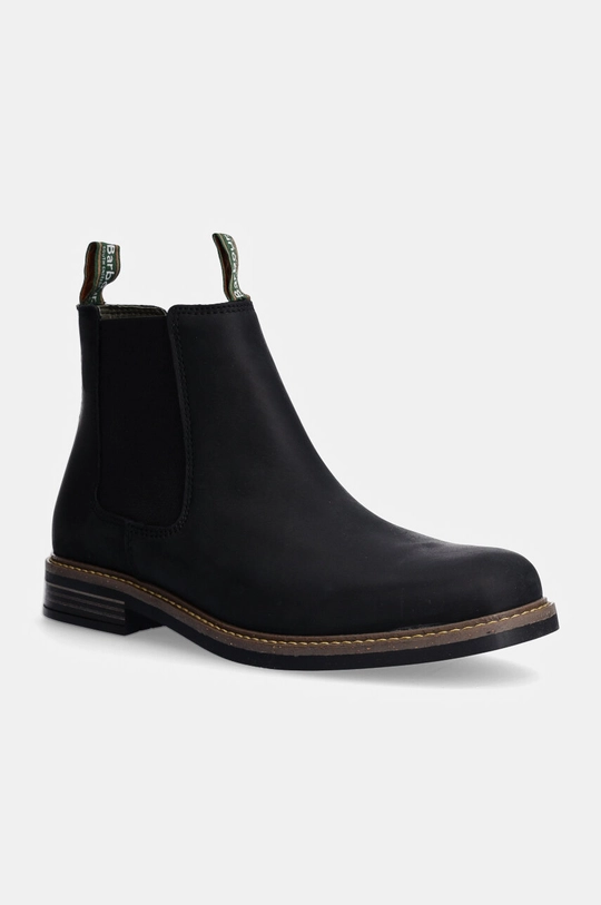 Barbour stivaletti in nabuck Farsley slip on nero MFO0244BK11