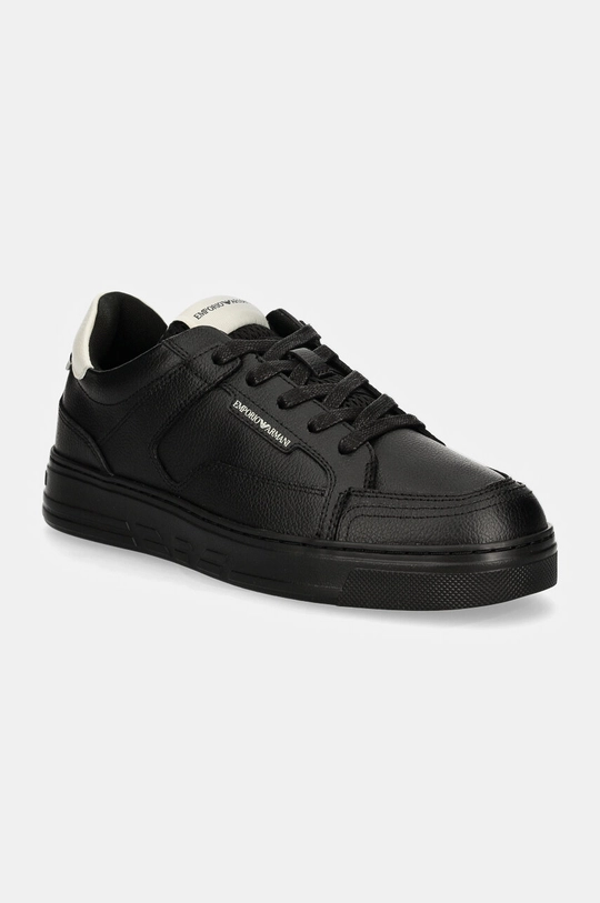 Emporio Armani sneakersy skóra powlekana czarny X4X568.XN162.U066