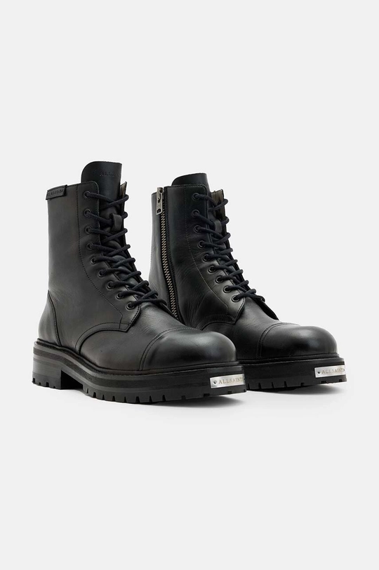 Δερμάτινα παπούτσια AllSaints Hank Boot M004FB μαύρο AW24