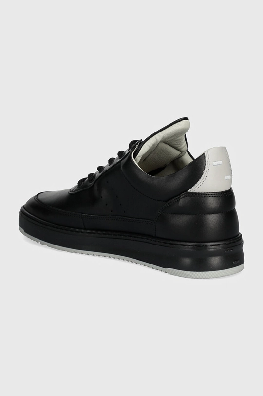 Boty Kožené sneakers boty Filling Pieces Low Top Bianco 10127792200 černá