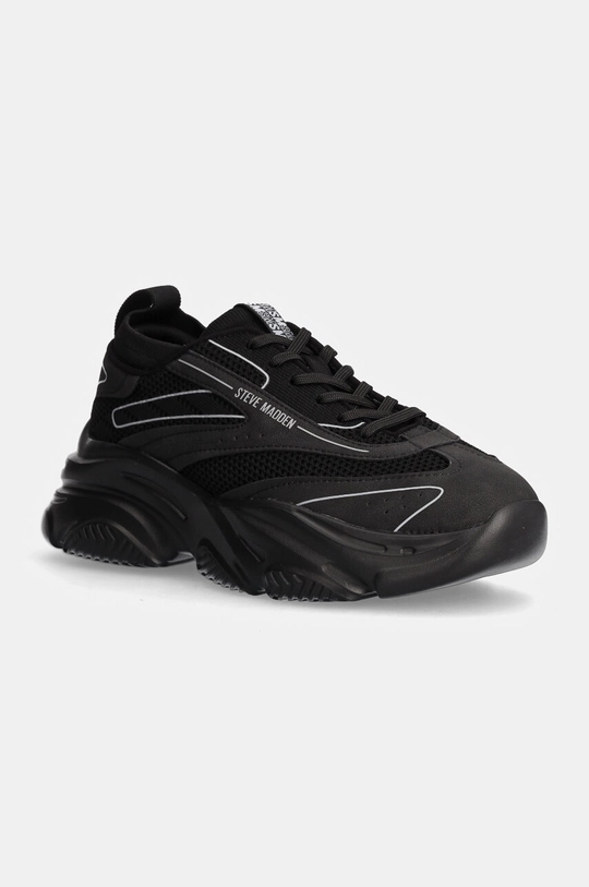 Sneakers boty Steve Madden Polaris imitace kůže černá SM12000722.184