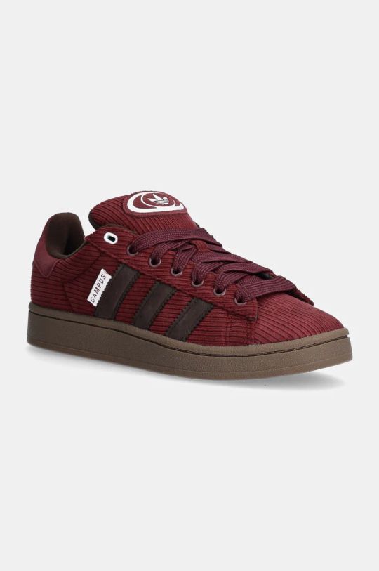 Sneakers boty adidas Originals Campus 00s přírodní kůže červená ID1420