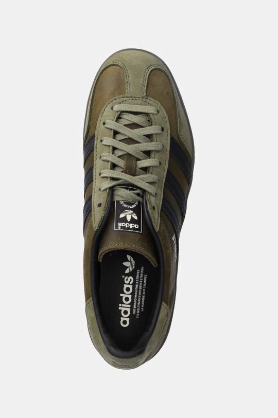 Кожаные кроссовки adidas Originals Gazelle Indoor зелёный IH4772