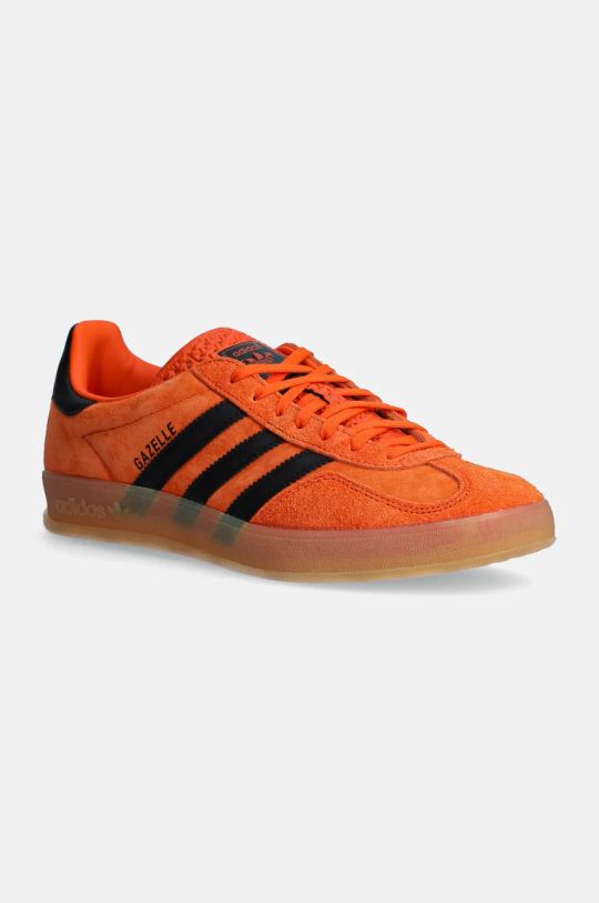 Замшевые кроссовки adidas Originals Gazelle Indoor имитация натуральной кожи оранжевый JI3905