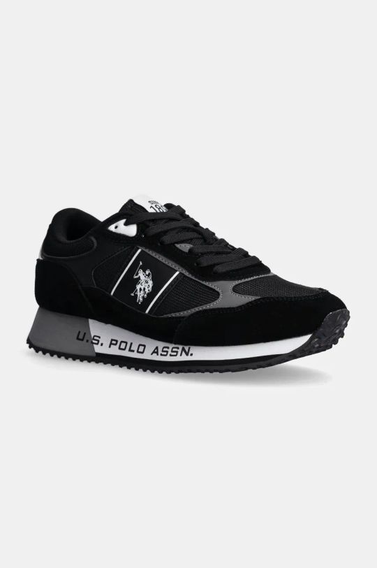 U.S. Polo Assn. sneakersy CLEEF tekstylny czarny CLEEF007M.DMS1