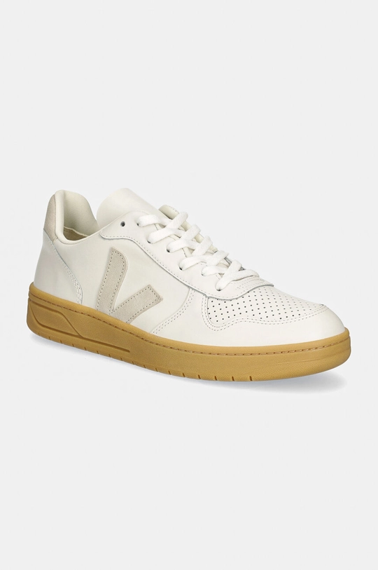 Kožené sneakers boty Veja V-10 nízký bílá VX0203665B