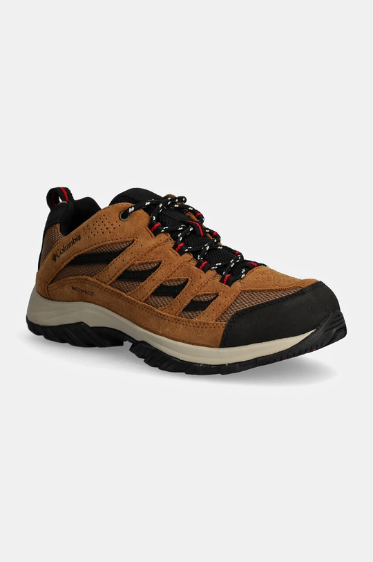 Columbia pantofi Crestwood Waterproof piele întoarsă maro 2100651