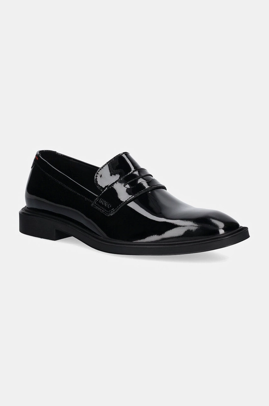 HUGO mocasini de piele Gryff piele acoperită negru 50528992.001